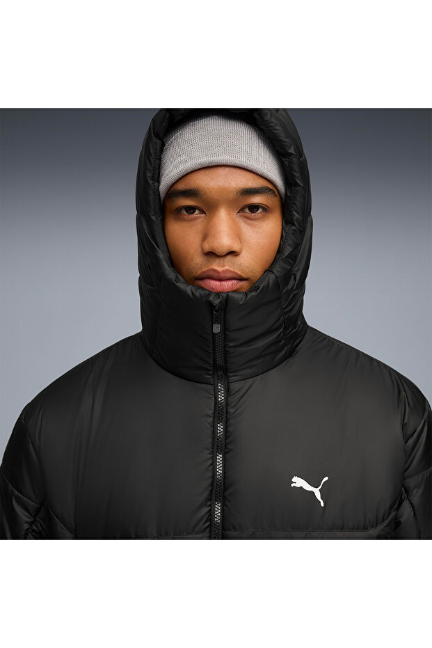 Essentials Hooded Padded Men's Black Hooded Jacket - 4