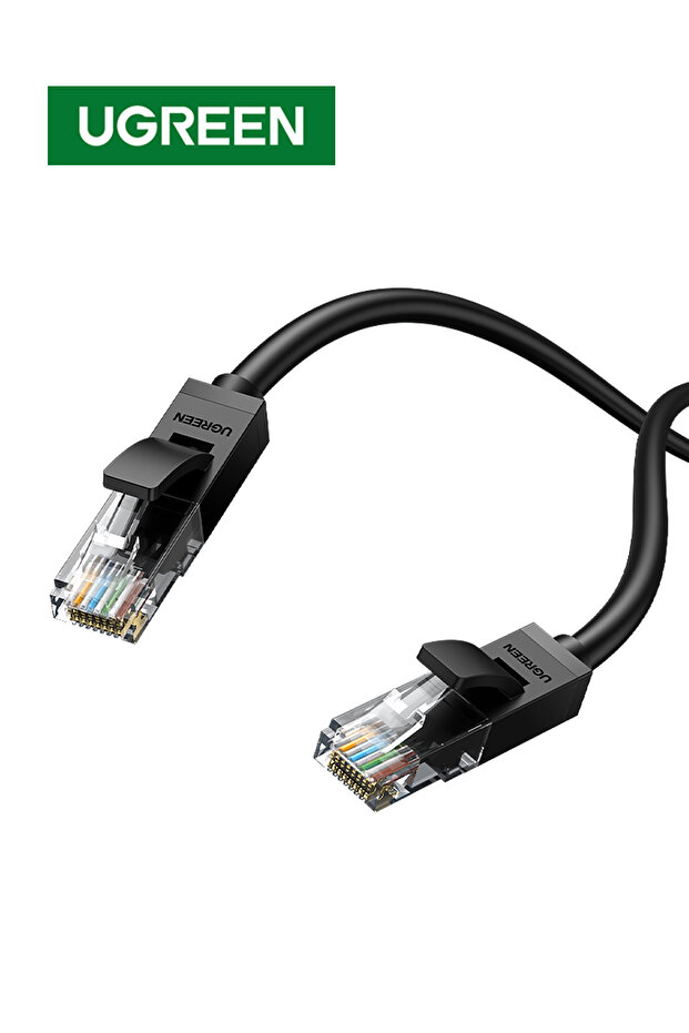 كابل إيثرنت Cat 6 UTP LAN بطول 0.5 متر، أسود، 20158