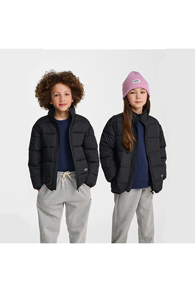 Lightweight Puffer Kids Black Coat