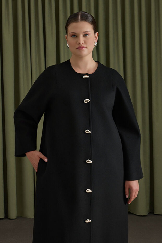 Sıfır Yaka Manto - 2