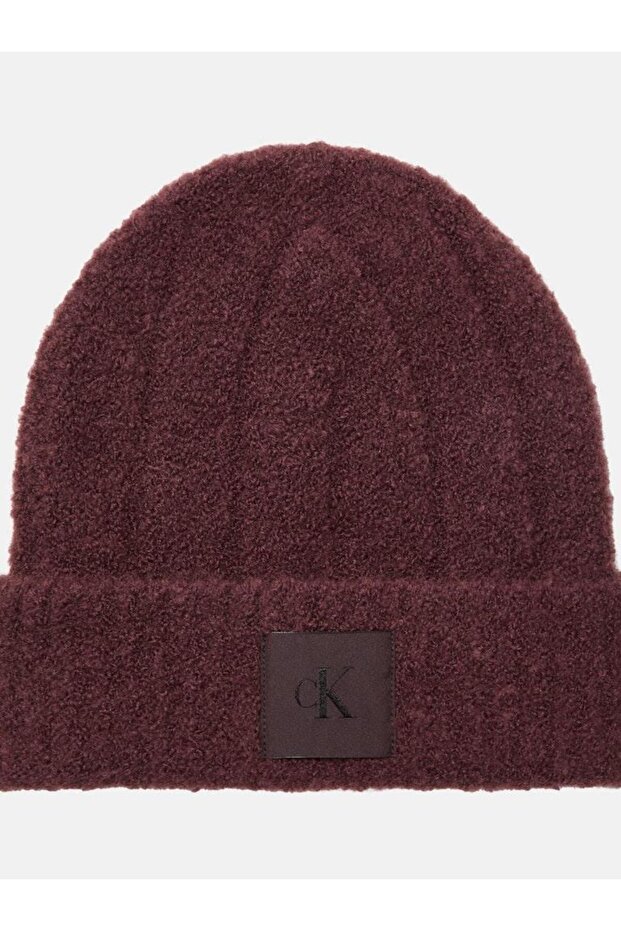 CK PATCH LOOP BEANIE Кафяво-OS - 1