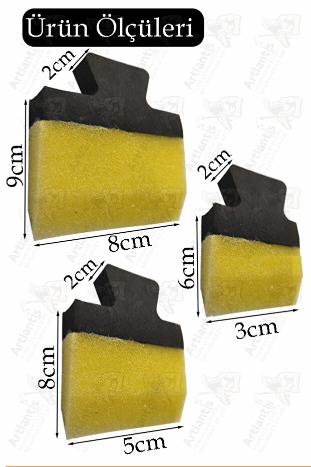 Puzzle Yapıştırıcı 70 ml 4 Adet ve Yassı Patpat Sünger Fırça Seti 3 lü Monalisa Yapboz Pazıl Yapıştı - 3