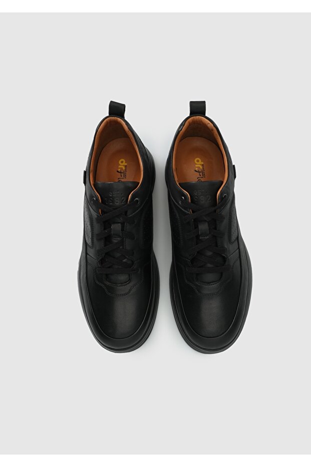 Siyah Deri Erkek Ayakkabı - 5