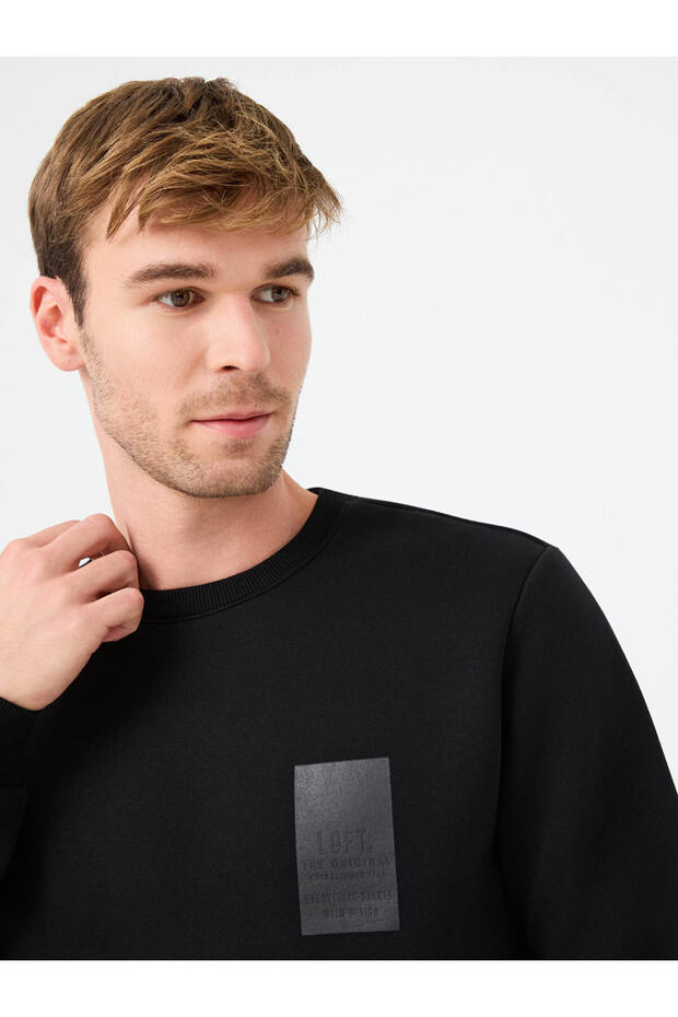 Siyah Erkek Sweatshirt Lf2041111 - 4