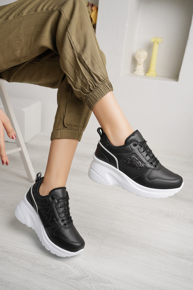 Women's Wedge Heel Sneaker | Hidden Heel | High Sole | Daily Lightweight and Comfortable Sports Shoes
