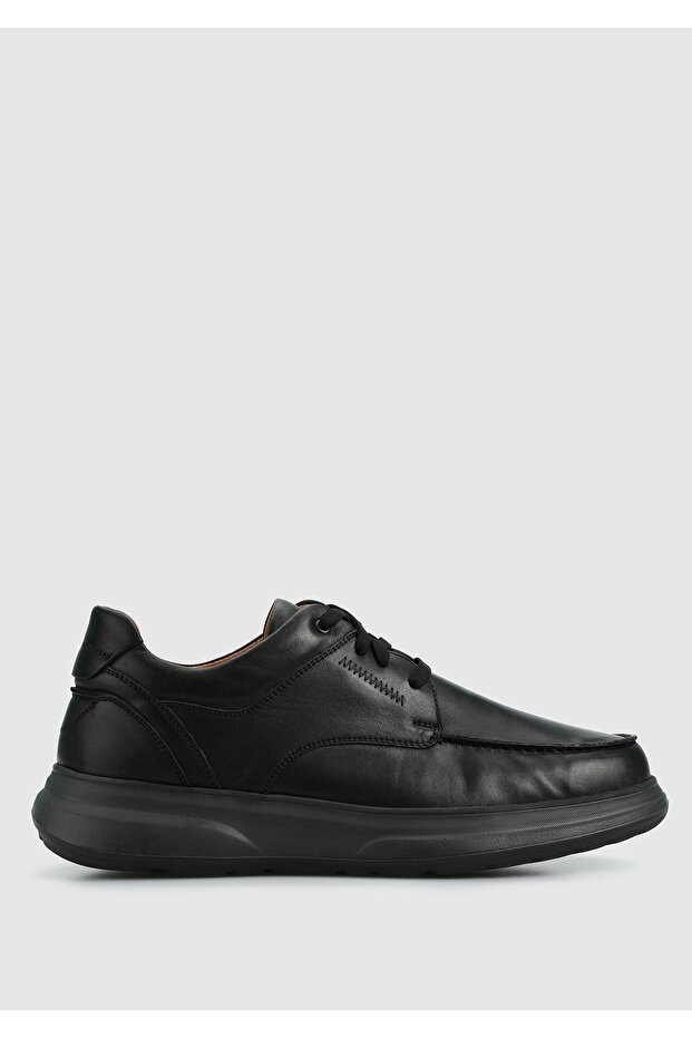 Black Leather Men's Shoes