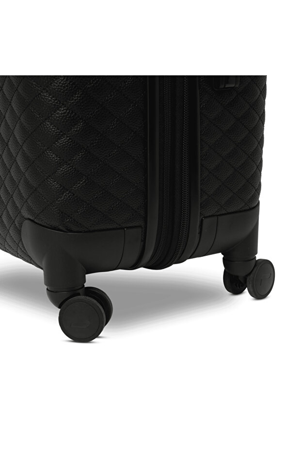 حقيبة جلدية سوداء كبيرة - 4