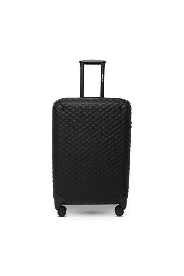 حقيبة جلدية سوداء كبيرة - 1