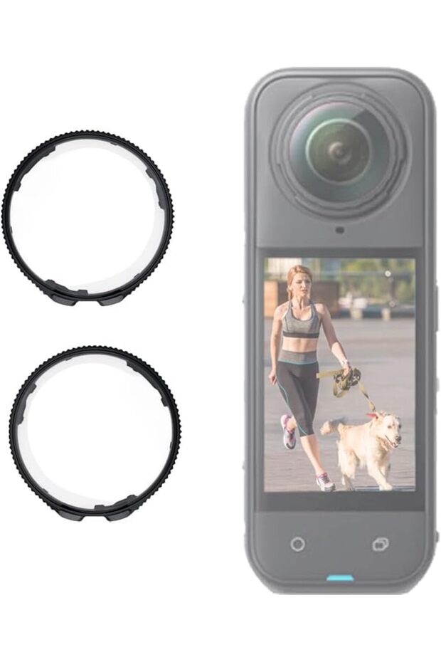 Glass Lens Guard for Insta360 X5 |9H Hardness Tempered Glass Protective Cover