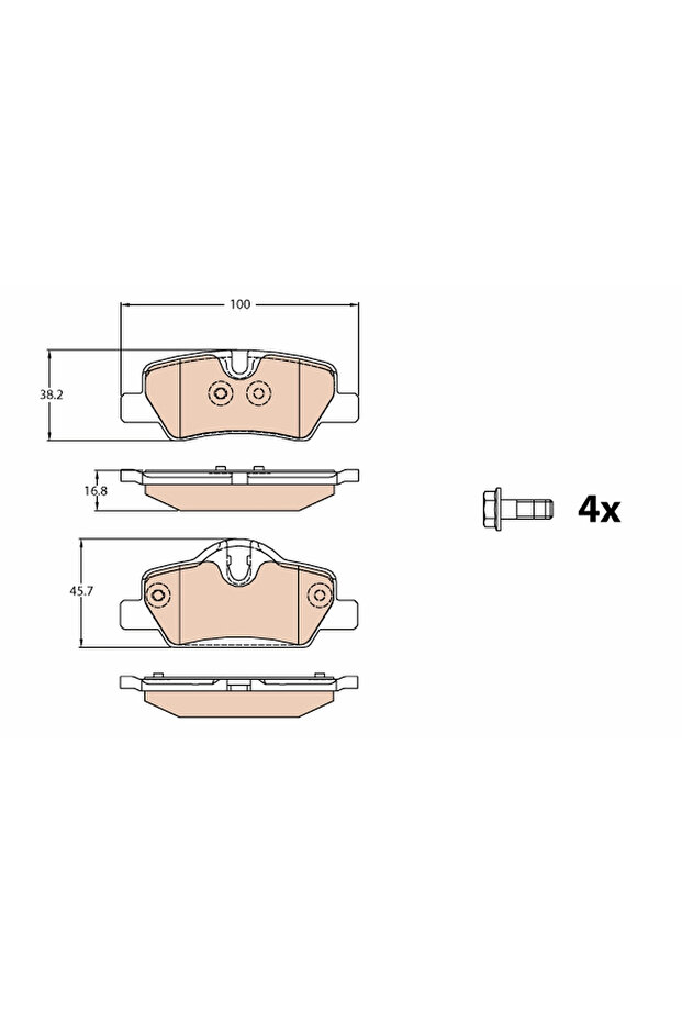 Mini Mini Disc Brake Pad Set - 1
