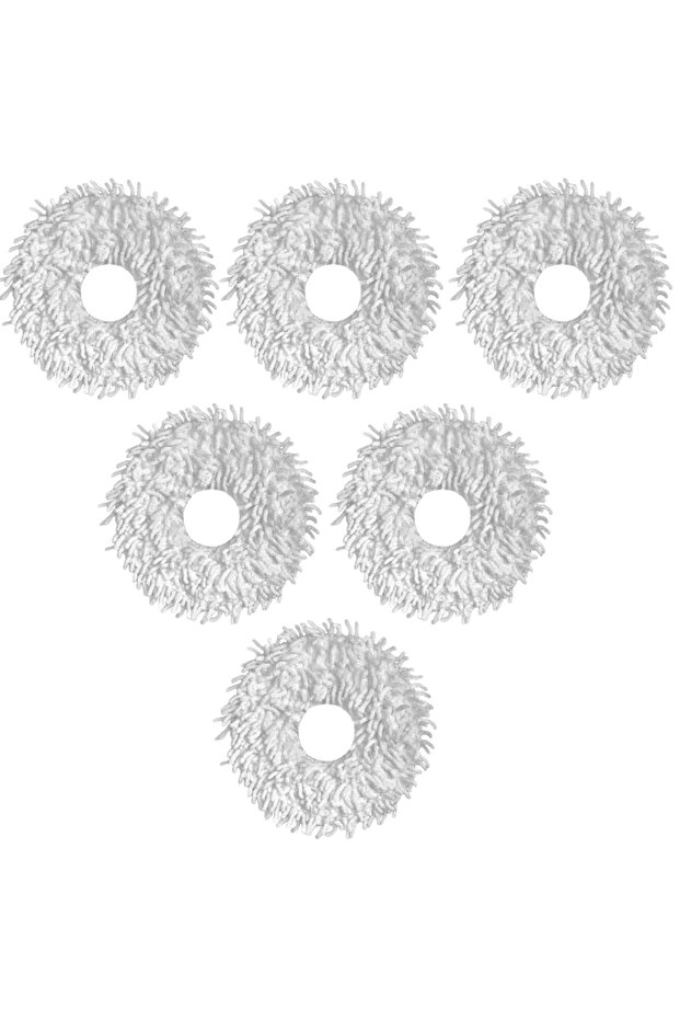 Set of 6 Washable Replacement Mop Cloths – Compatible with the Dreame Bot W10 Robot Vacuum Cleaner - 1