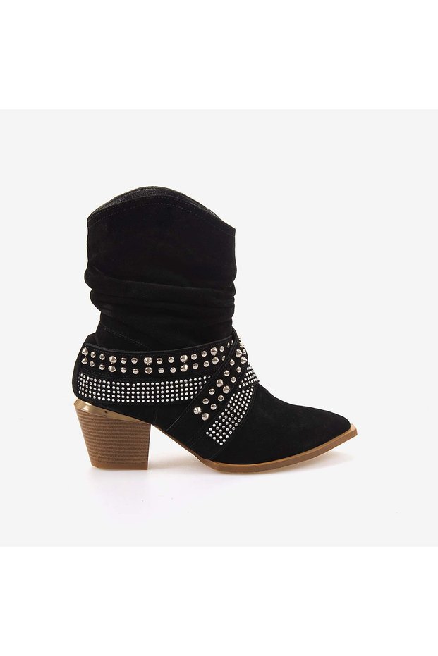 Genuine Suede Leather Women's Western Boots 26-103152K