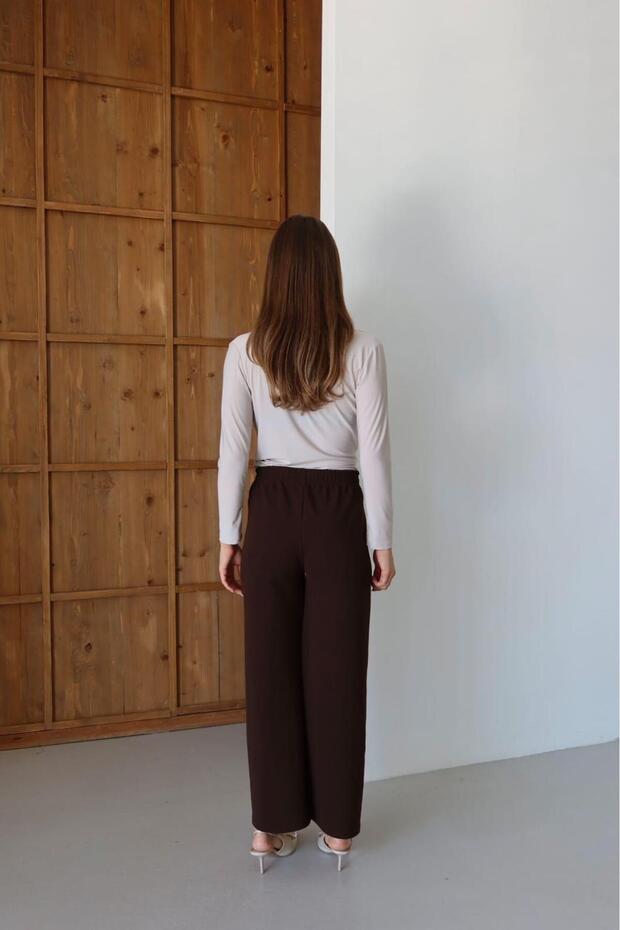 Kadın bol paça pantolon - 3