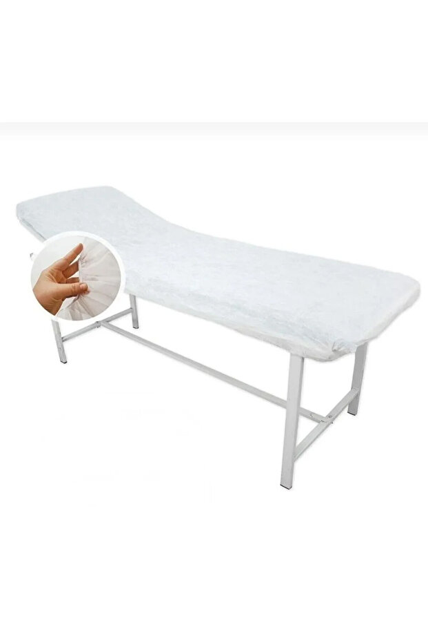Elasticized Stretcher Cover White 18 Grams Disposable 80cm X 240cm 50 Pieces