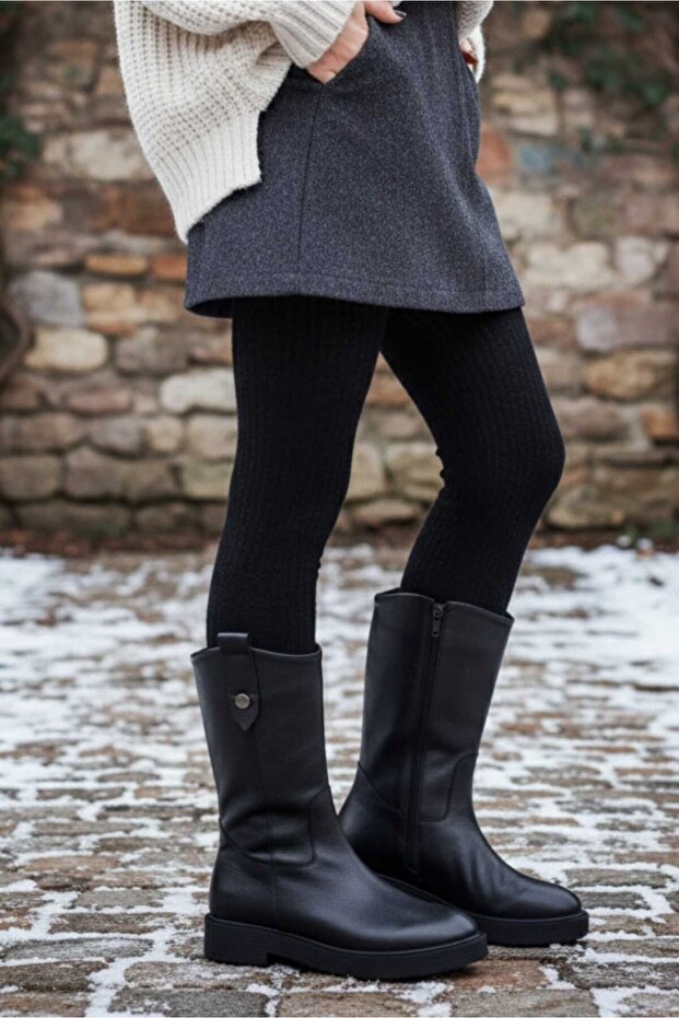 Kadın Deri Bot 25101073K - 1