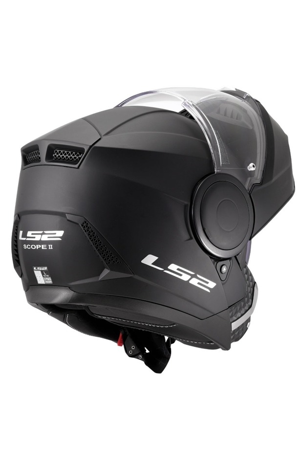 SCOPE 2 ÇENE AÇILIR KASK MAT SİYAH - 4