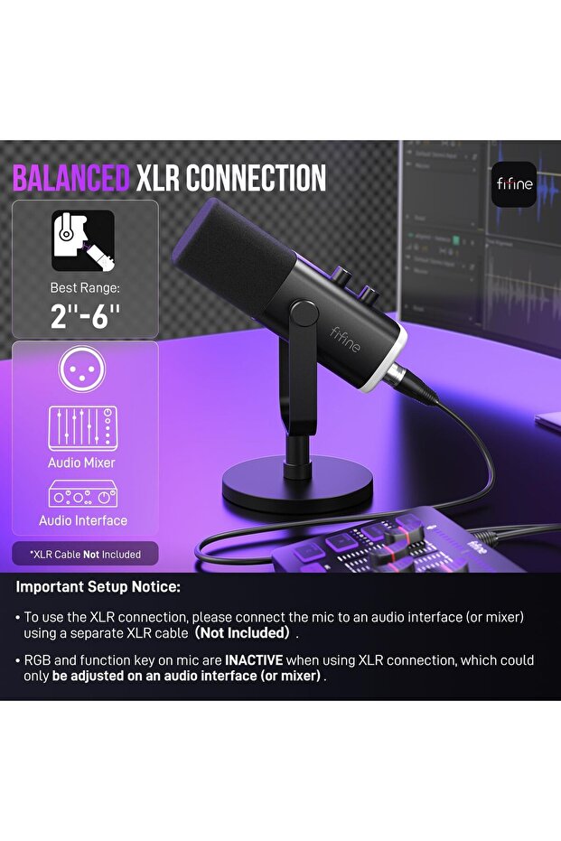 ميكروفون ديناميكي XLR/USB AM8 - 6