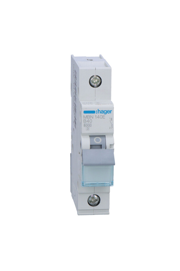 Overcurrent circuit breaker 6kA characteristic B 1-pole 40A - 3