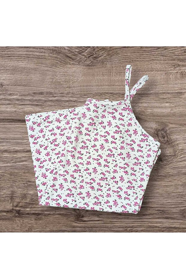 White Pink Small Patterned Rope Strap - 2