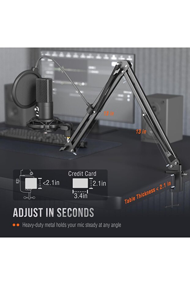 ميكروفون مكثف استوديو USB - 6