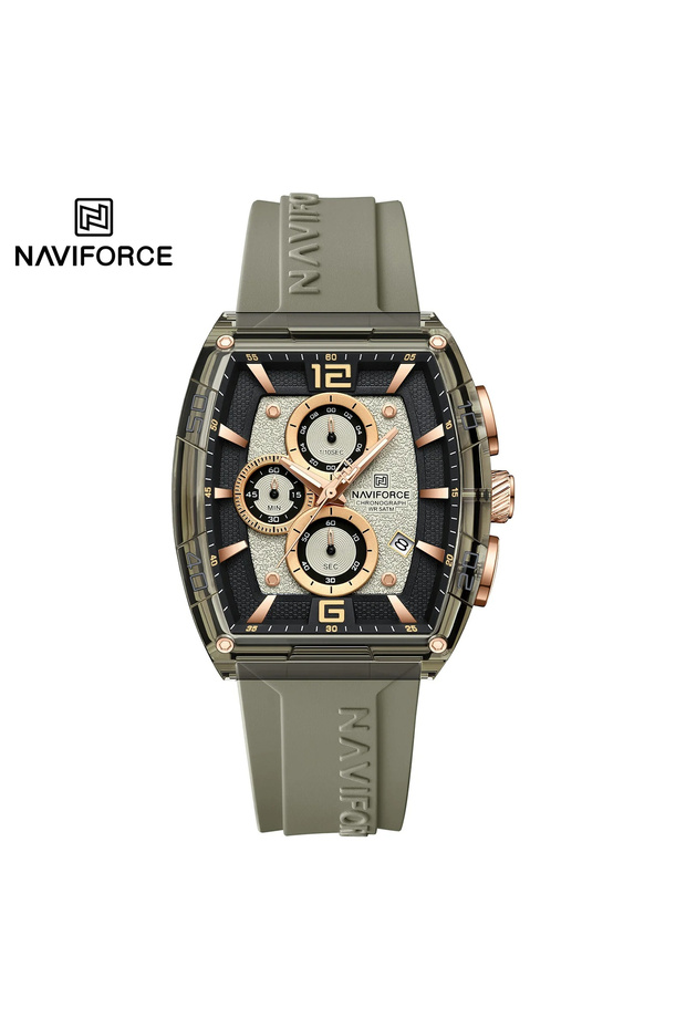 6101 Khaki Men's Watch – Sport Design, Multiple Functions, Luminous Digits, 5ATM - 4