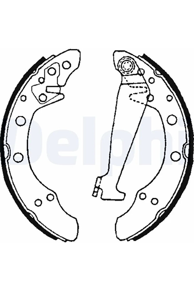 Brake shoe set SEAT TOLEDO II 1998-2006 LS1625 - 1