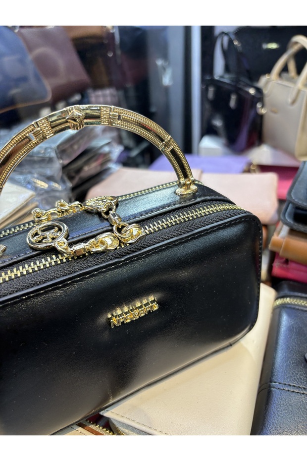 siyah çapraz kutu çanta - 3