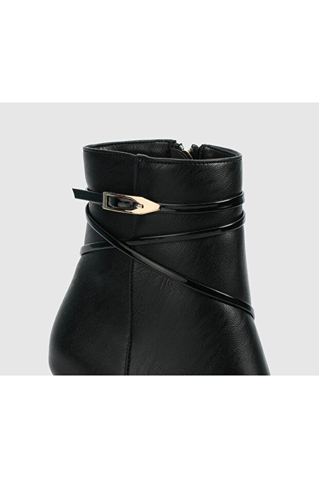 Siyah Kadın Bootie - 5