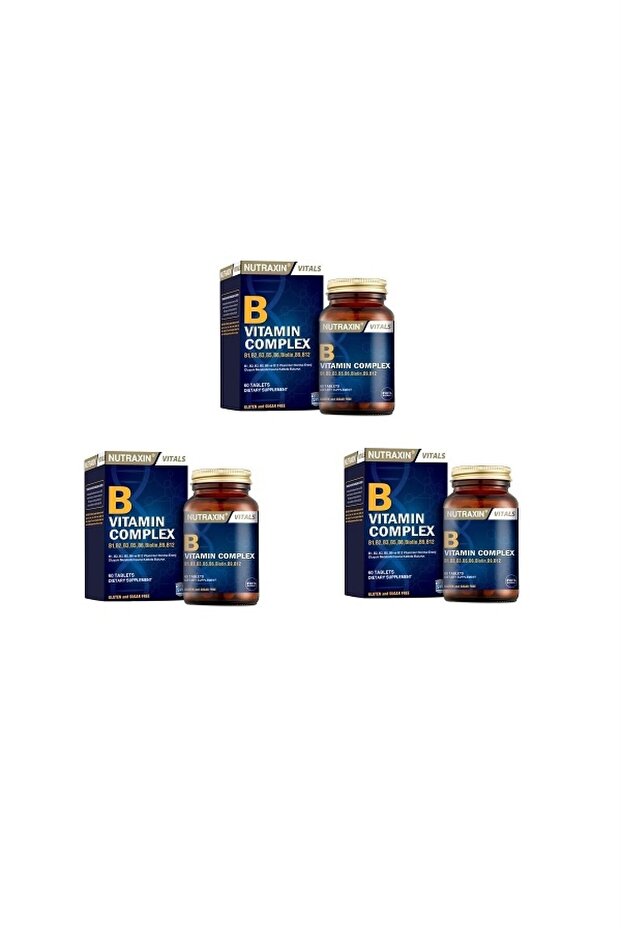 B Complex 60 Tablets 3 Pieces - 1