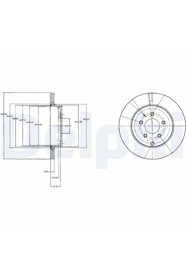 Спирачен диск Mazda Cx-7/Cx-9 - 1