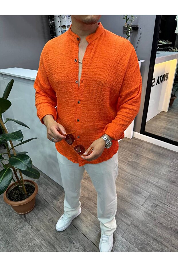 Erkek Örme Gömlek - 1