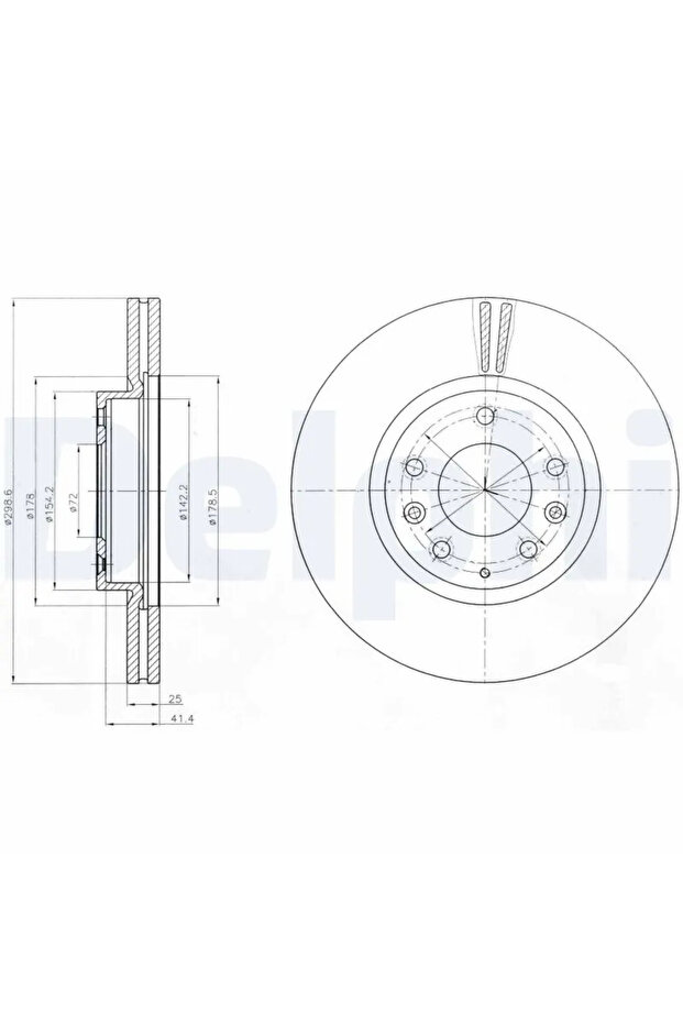 Mazda 6 Brake Disc - 1