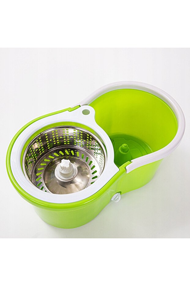 MAGIC SPIN MOP + 2 CARTRIDGES, SQUEEZER BUCKET - 4