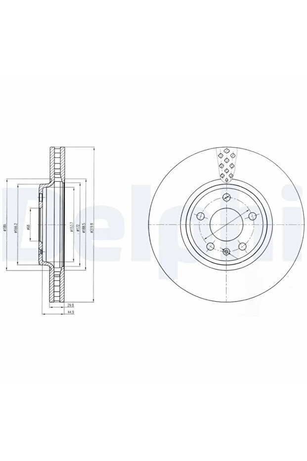 Спирачен диск Audi A4 B8/A5/Q5 - 1