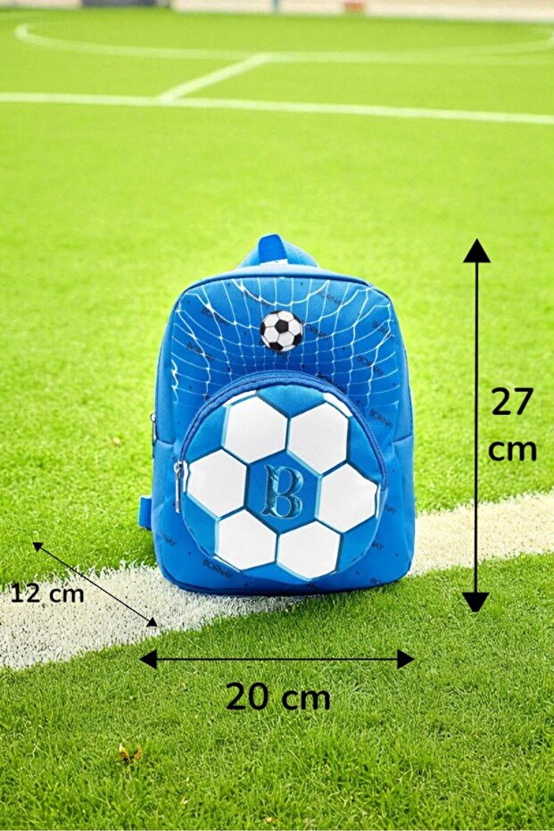 Football Themed Boys' School Backpack - for Elementary School and Daily Use (20*27*12 cm)