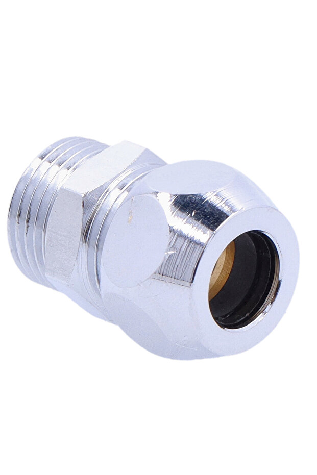 Straight connector with external thread 38x38 10 mm chrome clamp - 4