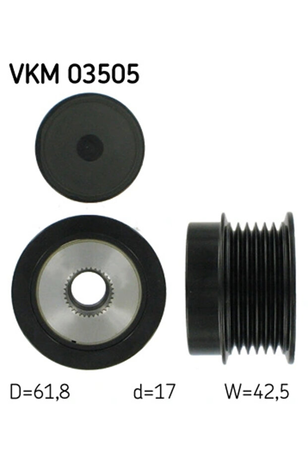 Generator freewheel system VAUXHALL ASTRA Mk V (H) (A04) 2004-2009 - 1