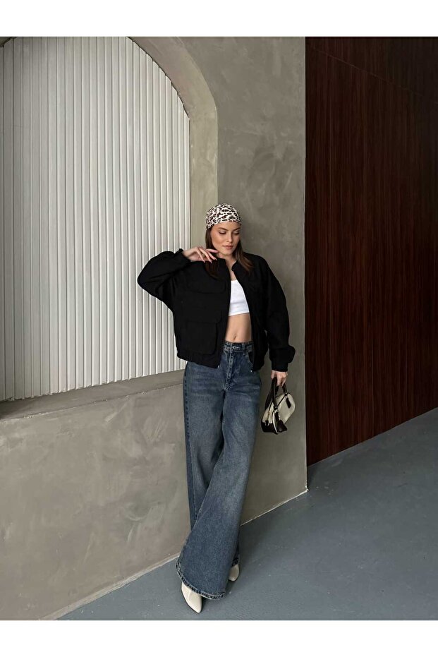 معطف مبطن بجيب مزدوج و4 أكمام - 6