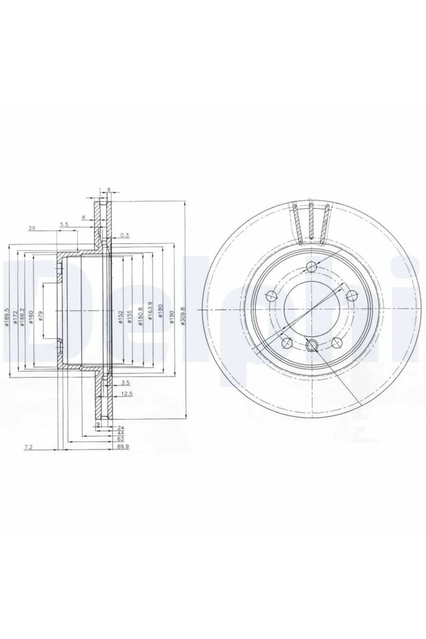 Спирачен диск BMW 5 - 1