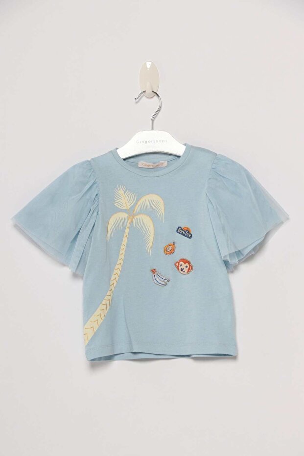 بلوزة قصيرة بأزرار أمامية للبنات - 1