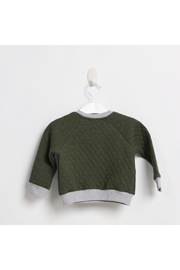 سترة صوفية مضلعة سادة للأولاد - 3