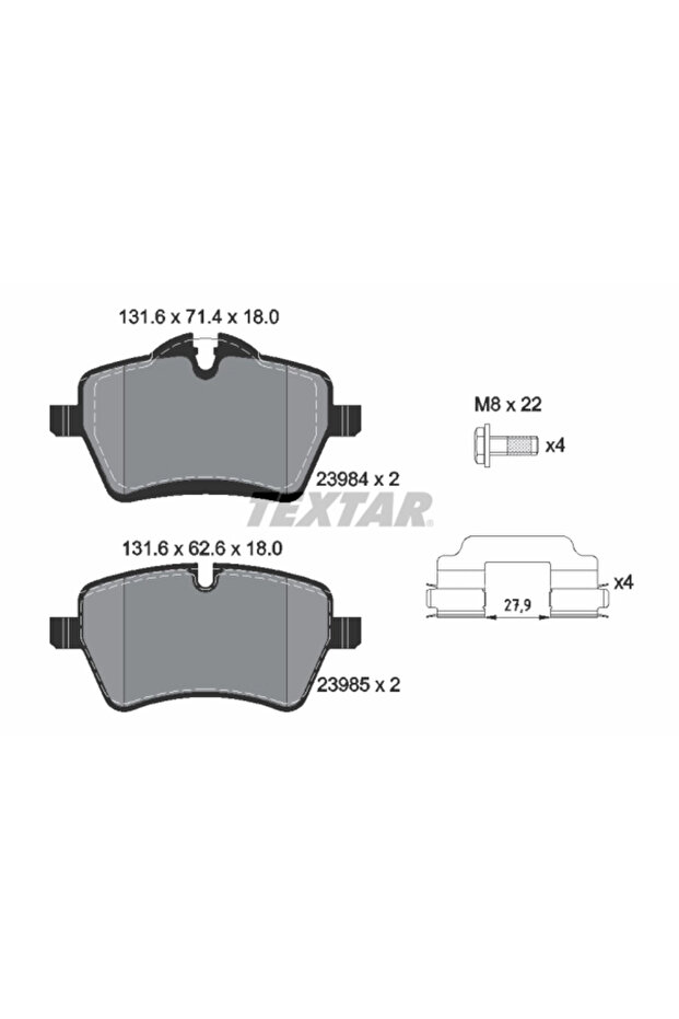Mini Mini Disc Brake Pad Set - 1