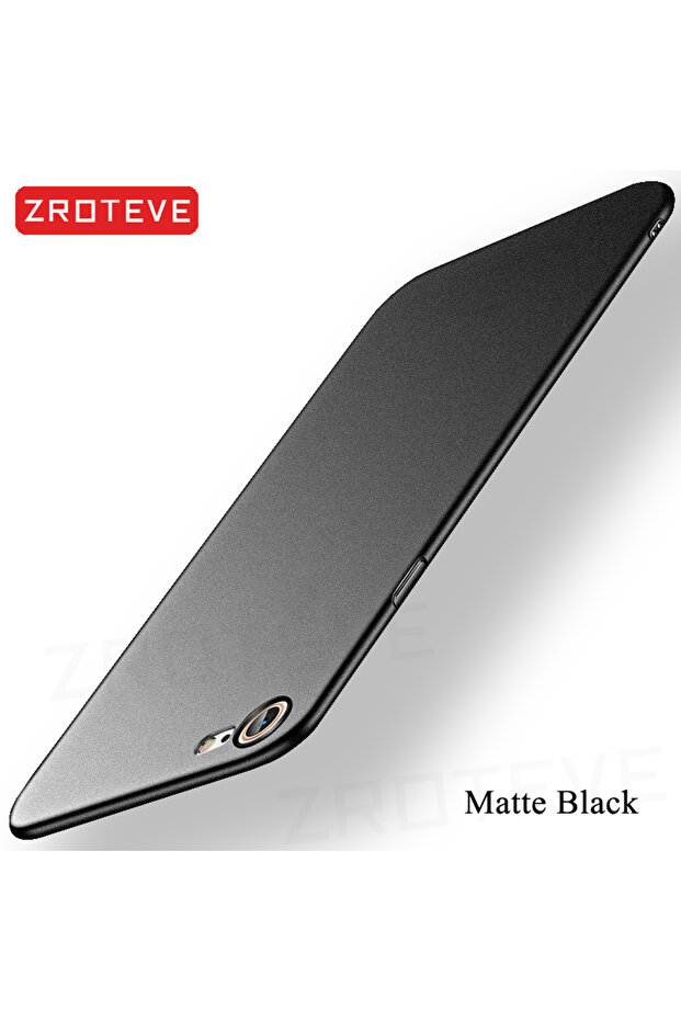 جراب Zroteve غير اللامع لهاتف iPhone SE (2022) أسود غير لامع SE 2022، غطاء صلب رفيع للغاية من البولي كربونات غير لامع لهاتف iPhone 7 8
