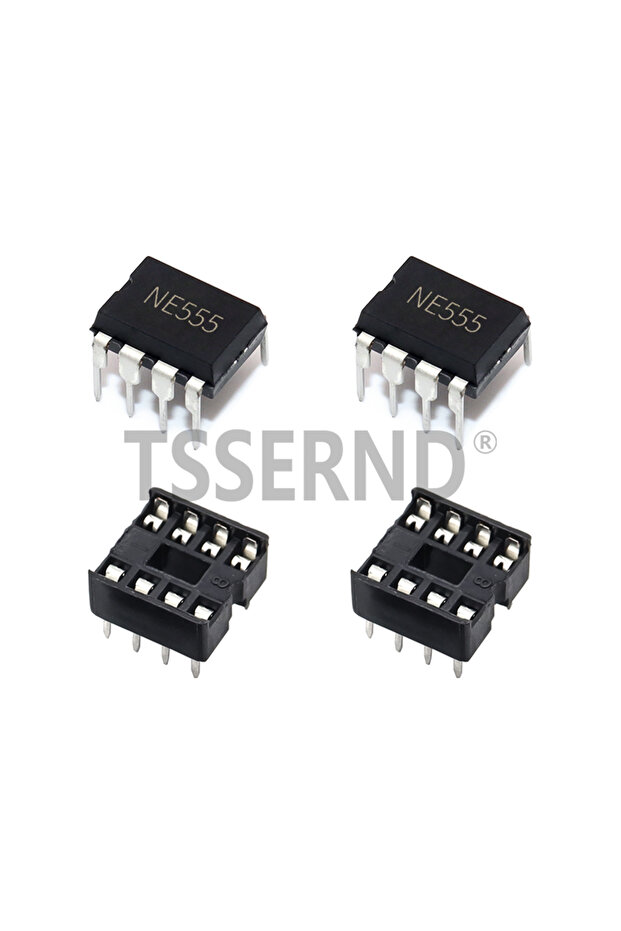 20Pcs , (10 Each) NE555 NE555P IC 555 Timer Programming Oscillator Chip & 8 Pin DIP Sockets