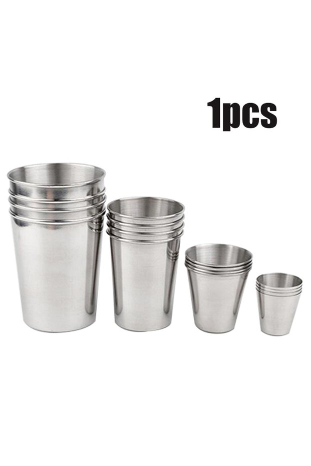 320ml Stainless Steel Metal Cup Beer Cups 30/70/180/320ml Milkshake Cup For Ravel Camping Mugs Drink
