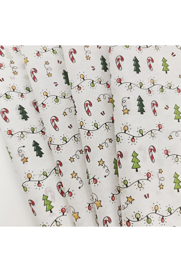 20X35Cm 20 Pieces 10/20 Sheets of Christmas Lantern Pattern Tissue Paper, 20*14inch Gift Wrapping Pa
