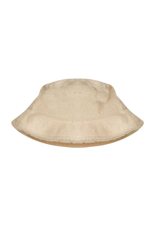 Solid Fur Fisherman Hat - 1