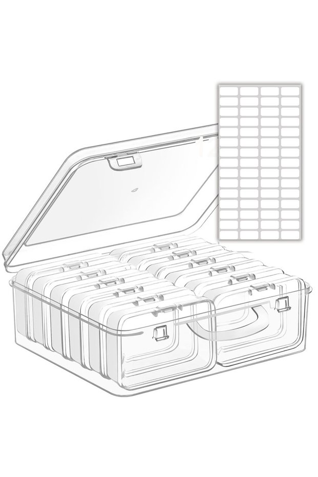 Large 12 Slots New Large 12 Slots Diamond Painting Storage Box Nail Art Jewelry Mosaic Storage Conta