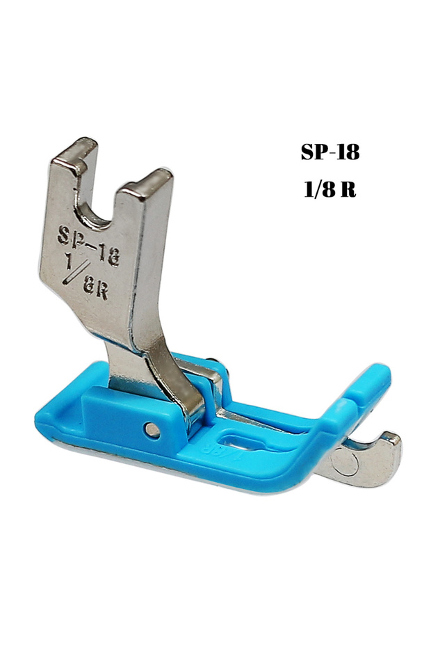 SP-18 1-8R 1PC SP-18 دليل الحافة اليمنى قدم الضغط قدم الخط المضمنة 1/4 3/16 1/8 1/16 1/32 بلاستيك