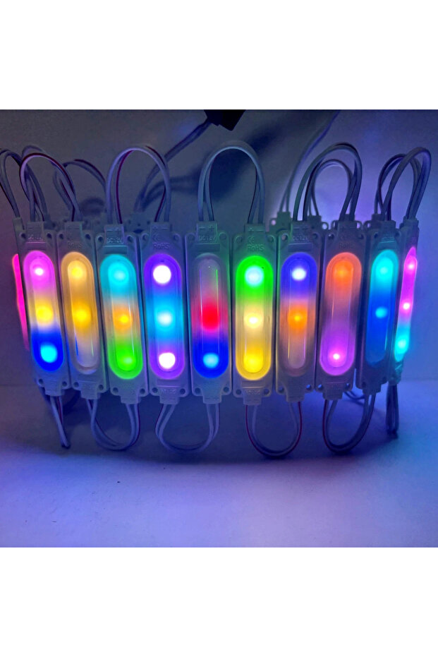 ضوء متدفق RGB 20/lot RGB Flowing Light 12V Highlight Led Module Waterproof IP65 Folding COB Lig
